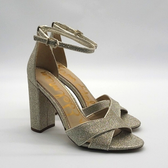 532- Sam Edelman Yancy Gold Mesh Color Size 8.5 M NWT - Picture 1 of 10